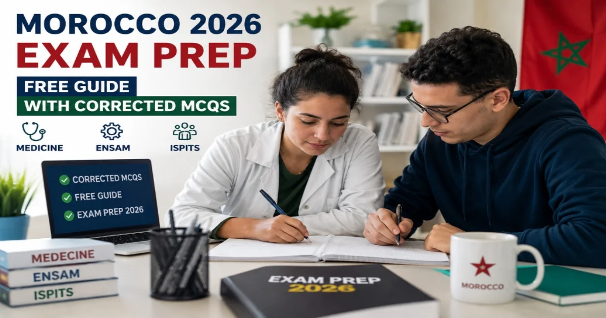 Morocco 2026 Exam Prep: Free Guide with Corrected MCQs (Medicine, ENSAM, ISPITS)