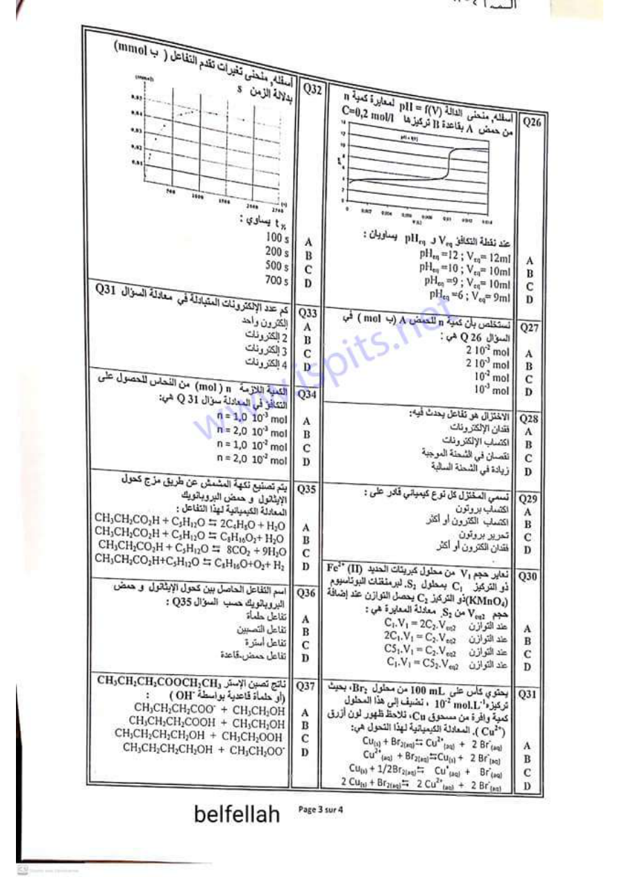 Diagram for Q26 — 2015 chemistry